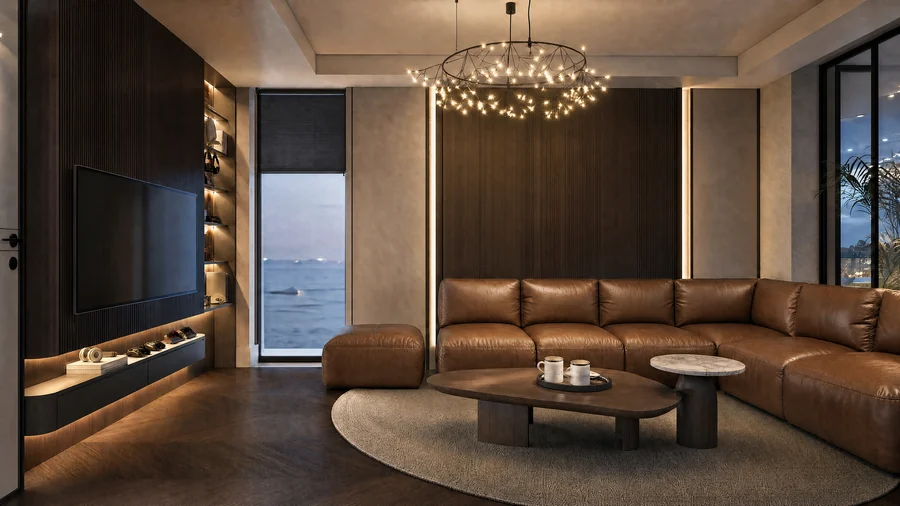 Çörekçi House — Mutfakla ilişkili oturma alanı