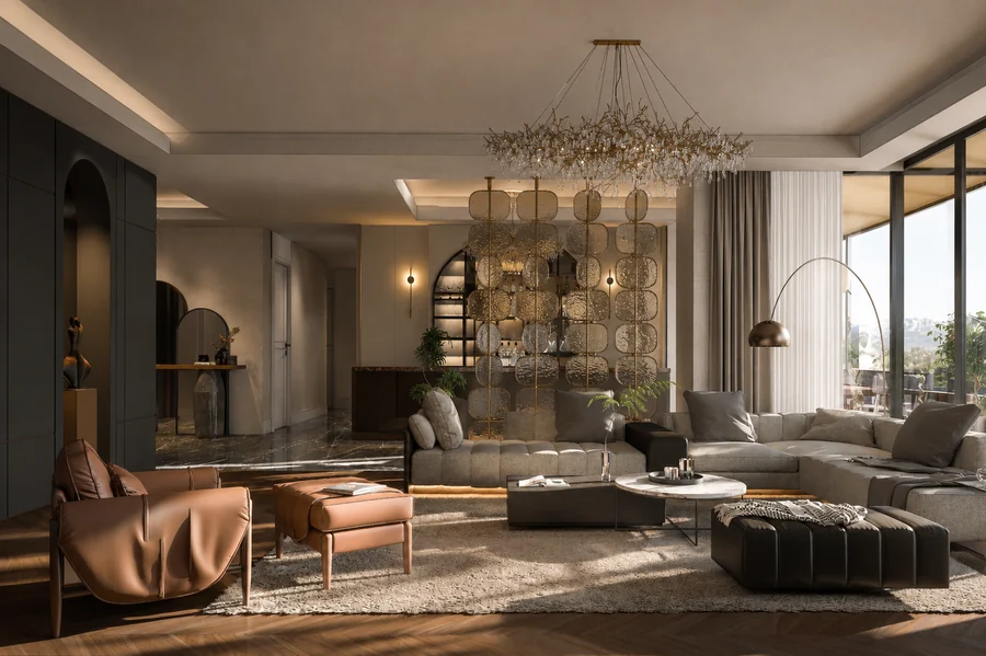 Çörekçi House yaşam alanı görselleştirmesi